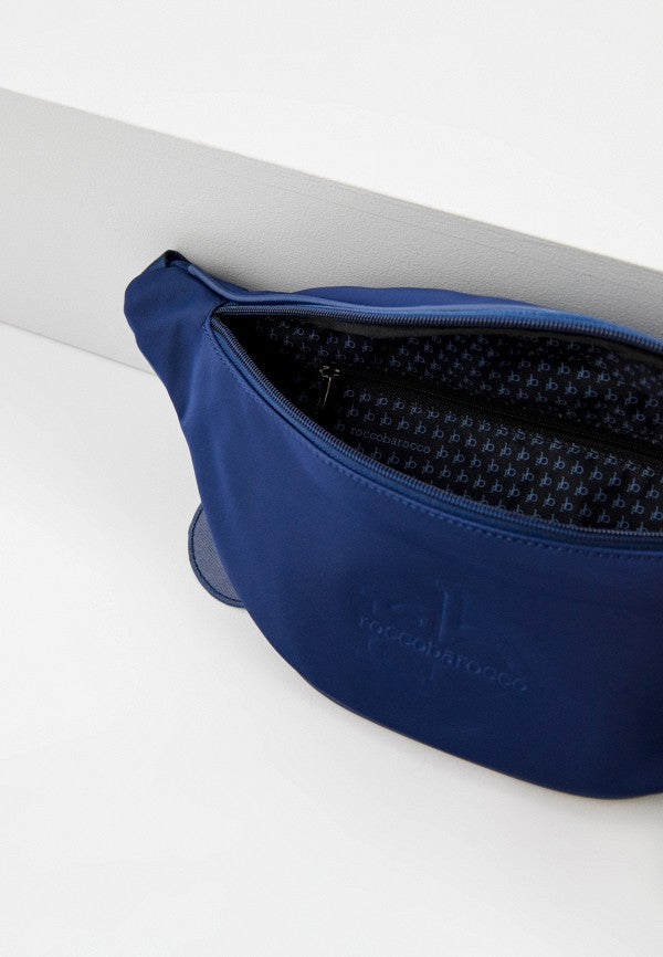 Roccobarocco Blue Waist Bag Storage Bag