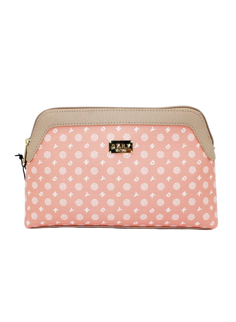 DKNY Large Beauty Pouch Peachside Cosmetic Bag DA080LG2