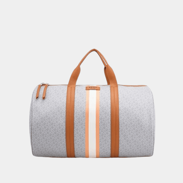 DKNY Signature Strip Duffle Storm Grey Bag Luggage DO120ST2
