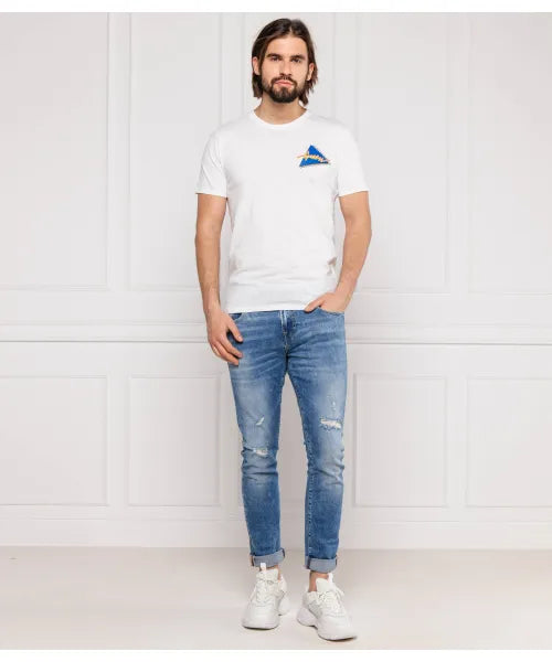 Guess Tricou So Fresh So Clean Men’s White T-Shirt Slim Fit M0GI56K6XN0-TWHT