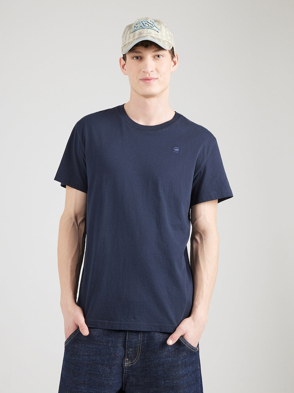 G-Star Raw Premium R T S\S Sartho Blue Dry Jersey Men’s T-Shirt D15584-4561-6067-94
