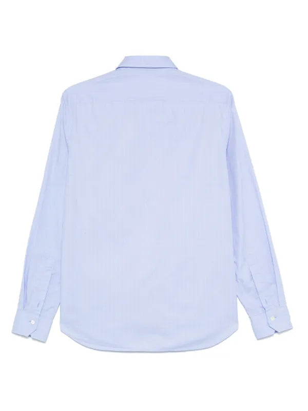 G-Star Raw H-A2 Pkt Shirt Wmn L/S Scuba Blue white Indell Weave Shirt D08594-9465-9040-81