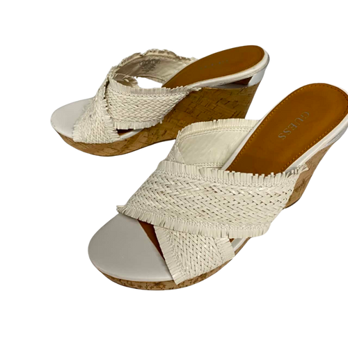 Guess GW Bridle-B White Fabric Women Heels