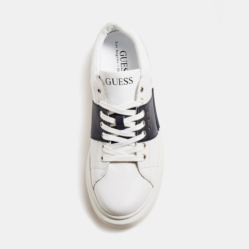 Guess Salerno II حذاء رجالي كاجوال أبيض FM7SAILEA12-WHBLU