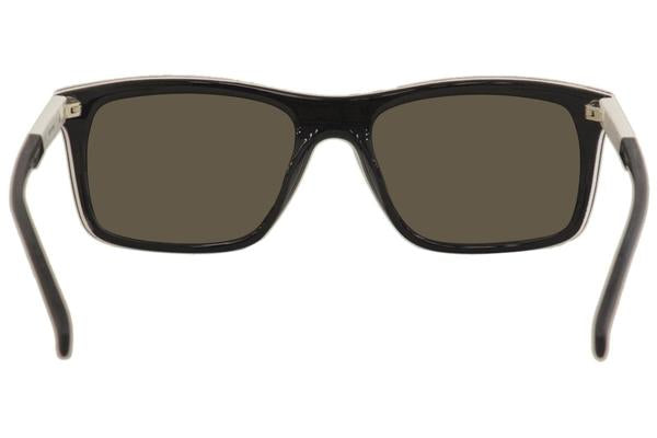 Guess Men's GU6805 BKWHT-3F Black/White Rectangle Sunglasses 55mm