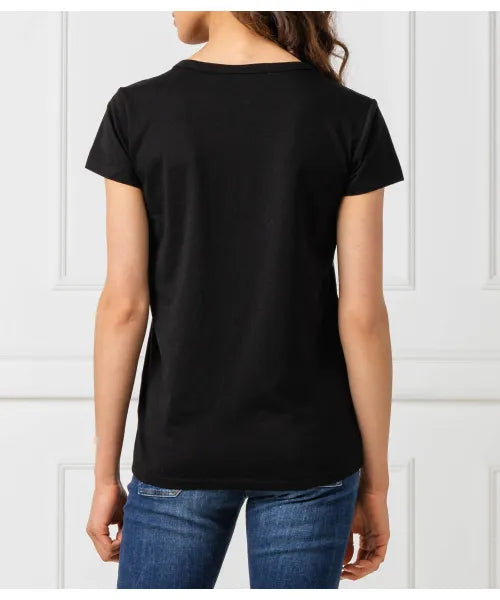 G-Star Raw Women Flemsyer Straight R T Wmn S/S DK Black NY Jersey T-Shirt D09939-2757-6484-81