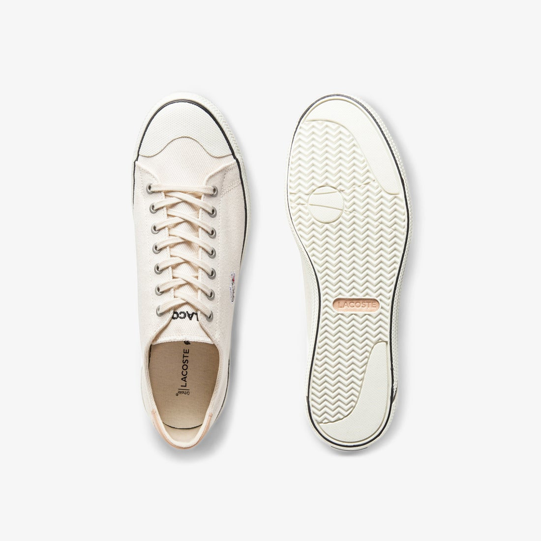 Lacoste GripShot 0120 6 CFA Off White And Black CNV Shoes 7-40CFA00342G9