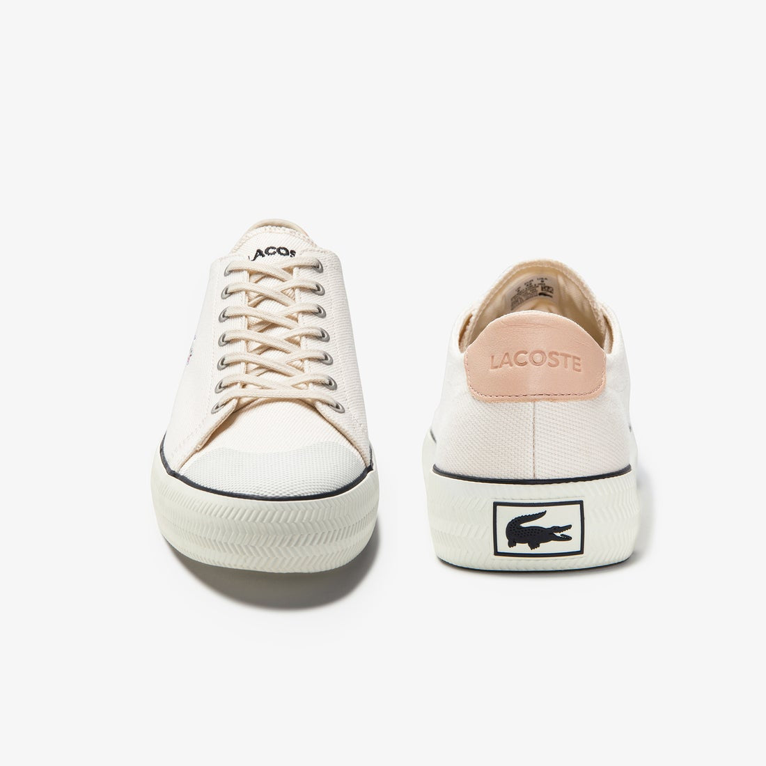 Lacoste GripShot 0120 6 CFA Off White And Black CNV Shoes 7-40CFA00342G9