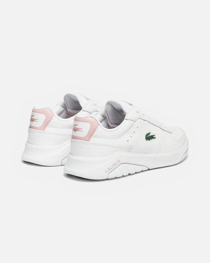 Lacoste Game Advance 0721 2 SFA White And Light Pink Leather Shoes 7-41SFA00901YA