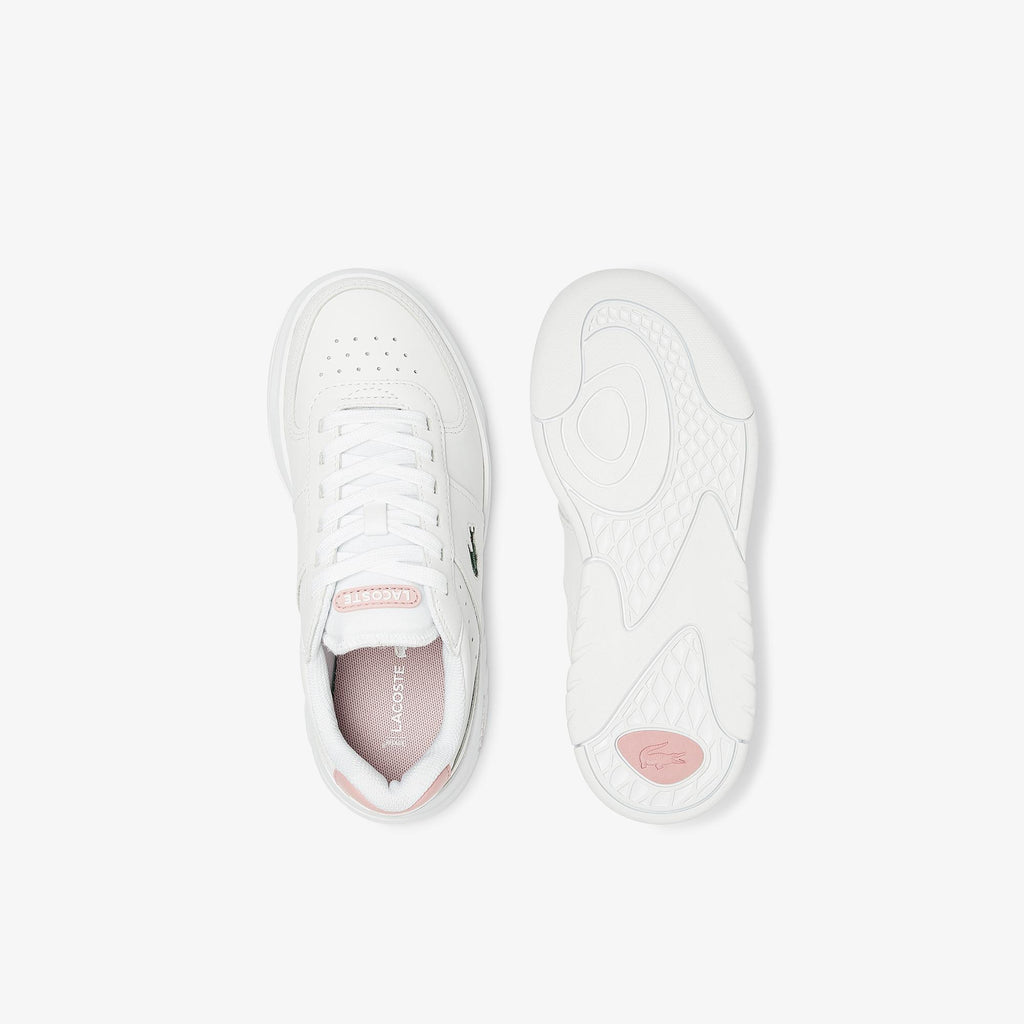 Lacoste Game Advance 0721 2 SFA White And Light Pink Leather Shoes 7-41SFA00901YA