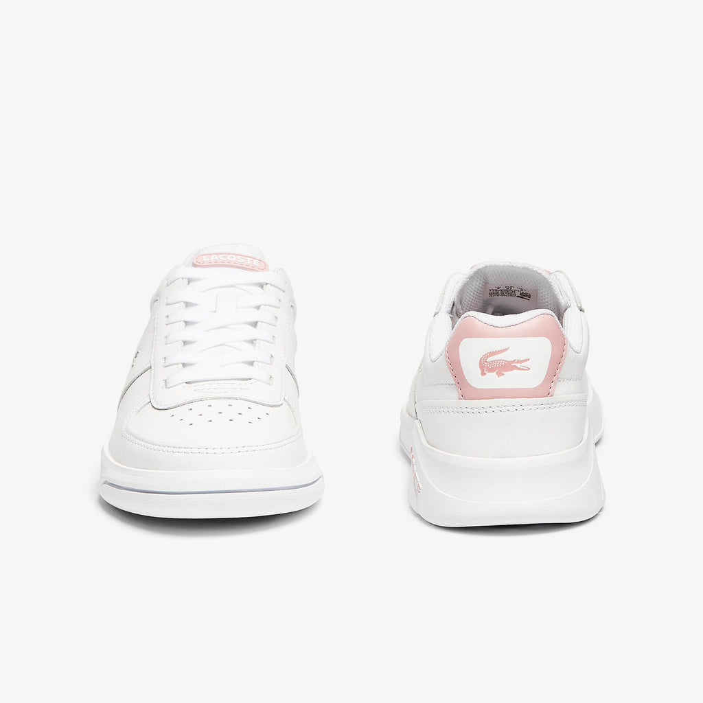 Lacoste Game Advance 0721 2 SFA White And Light Pink Leather Shoes 7-41SFA00901YA