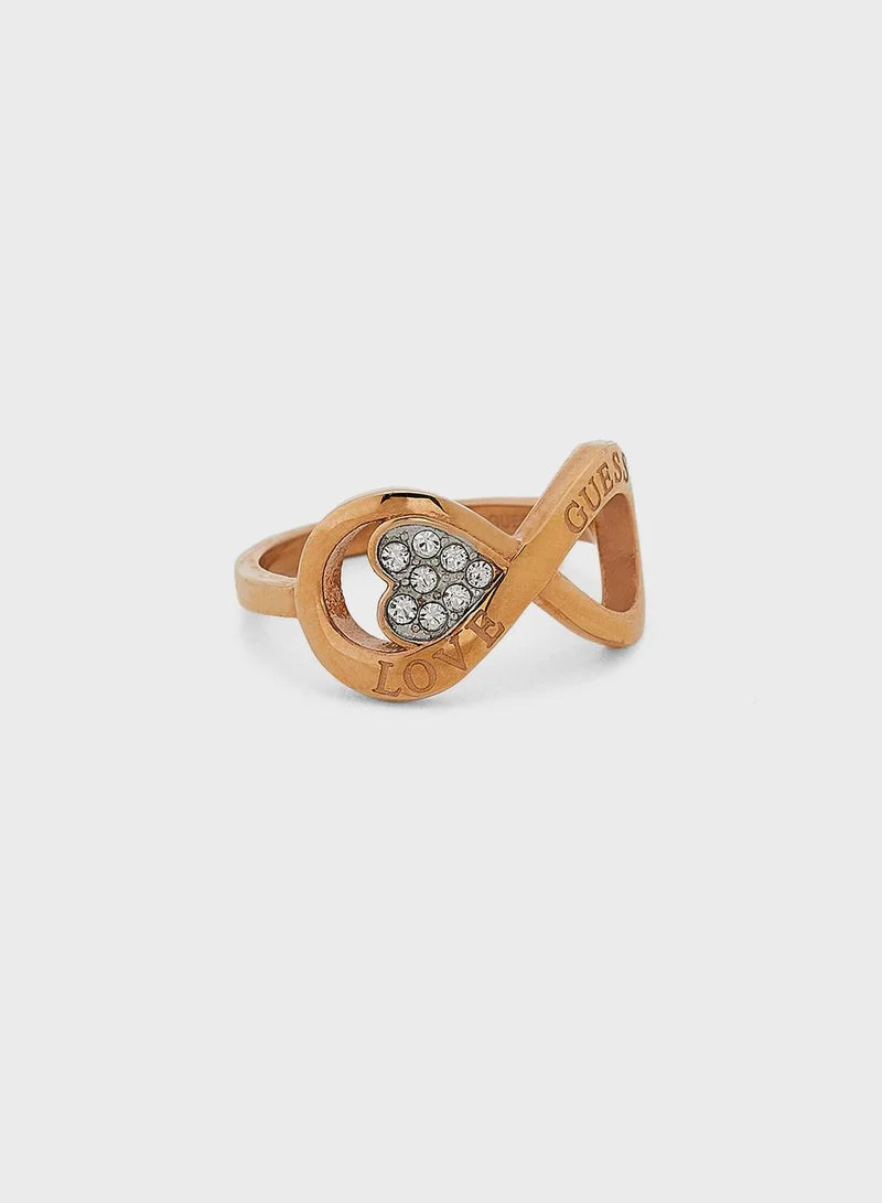 Guess R-Mini Infinity&Heart Ring