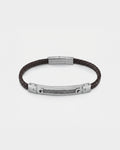 Guess Brown Men Leather Bracelet