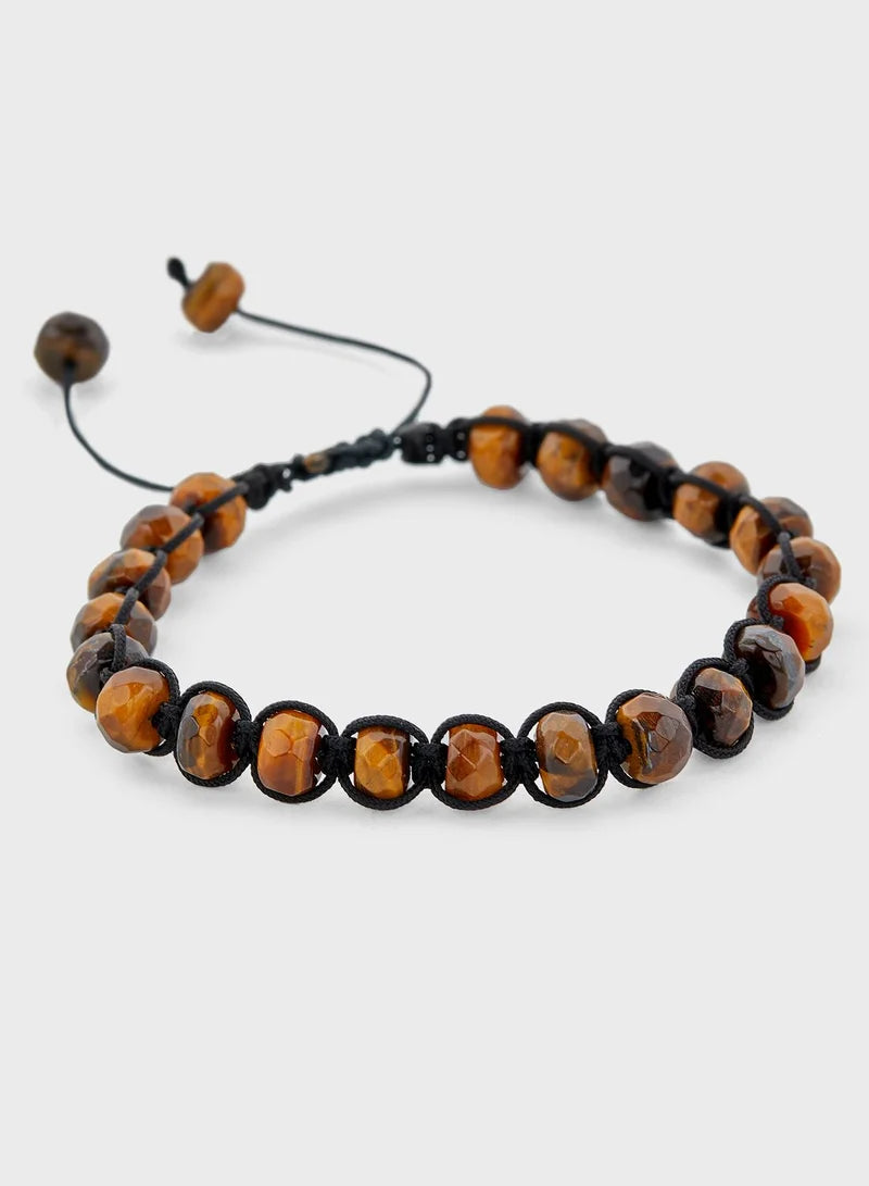 Guess Tiger Eye Beads Bracelet UMB85023