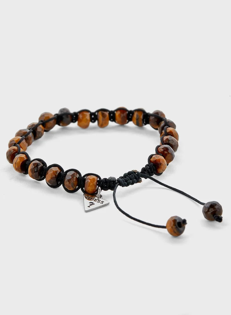Guess Tiger Eye Beads Bracelet UMB85023