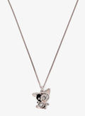 Guess Crystal Flat Kitten Necklace UBN28077