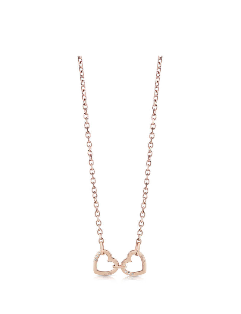 Guess Heart Detailed Chain Necklace UBN29066
