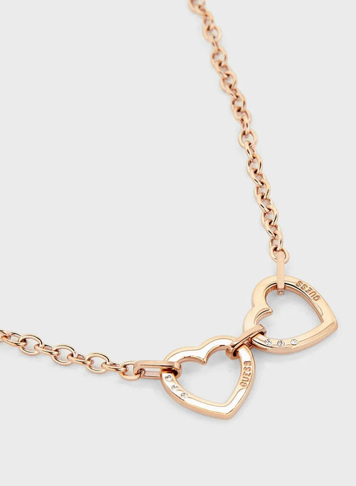 Guess Heart Detailed Chain Necklace UBN29066