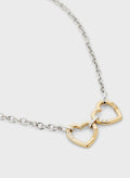 Guess Two Hearts Necklace UBN29067