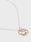 Guess Heart Clover Leaf Pandent Necklace UBN83002N