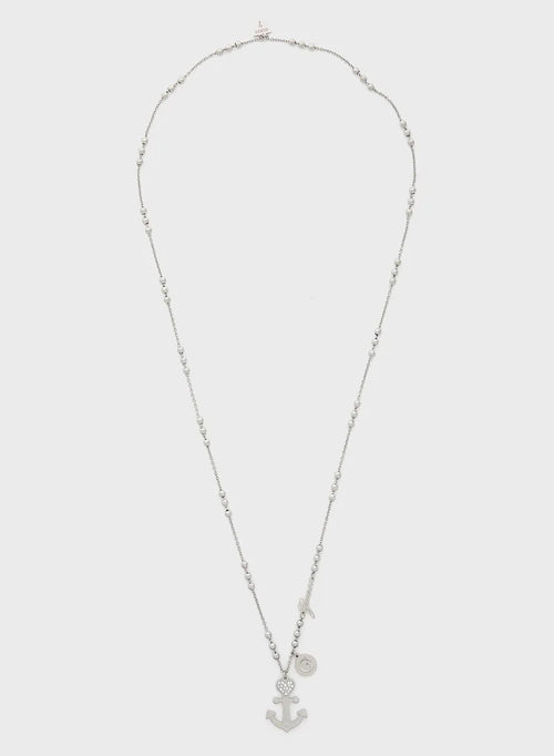 Guess Stones Embellished Pendant Necklace UBN85005