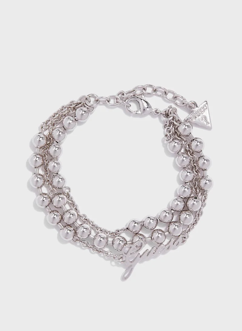 Guess Multichain Beads Rows Bracelet UBB85088-S
