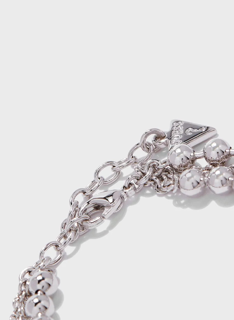 Guess Multichain Beads Rows Bracelet UBB85088-S