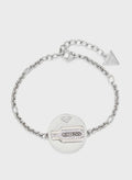Guess Round Plaque And Hexagon Bracelet UNB29122-S