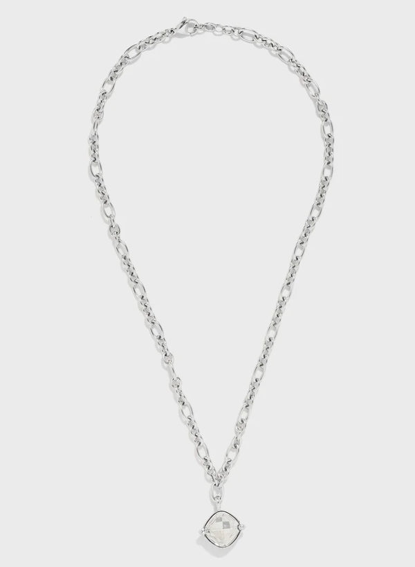Chain And Stone Pendant Necklace