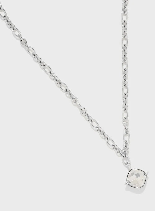 Chain And Stone Pendant Necklace