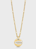 Guess Round Charm And Hexagon Pendant Necklace UBN29108