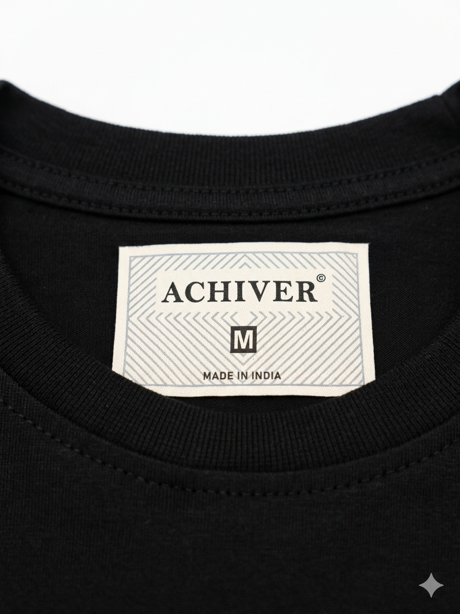 ACHIVER BLACK DONT PANIC T-SHIRT MEN