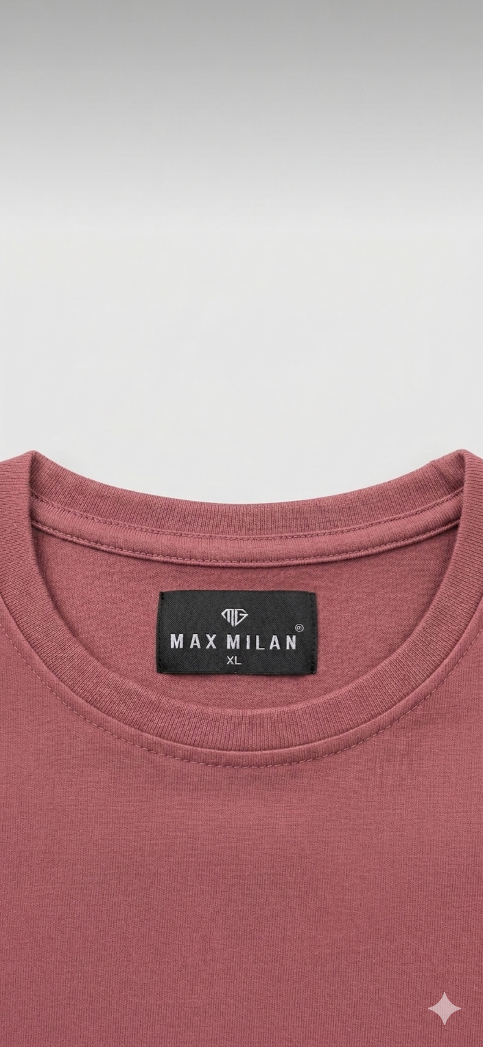MAX MILAN WASHED PINK BRAVE T-SHIRT FOR MEN