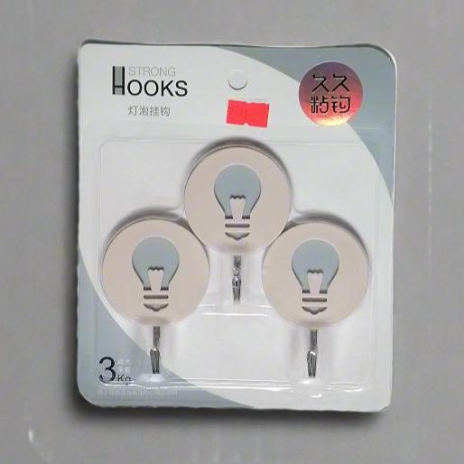 adhesive hooks (pack of 3)