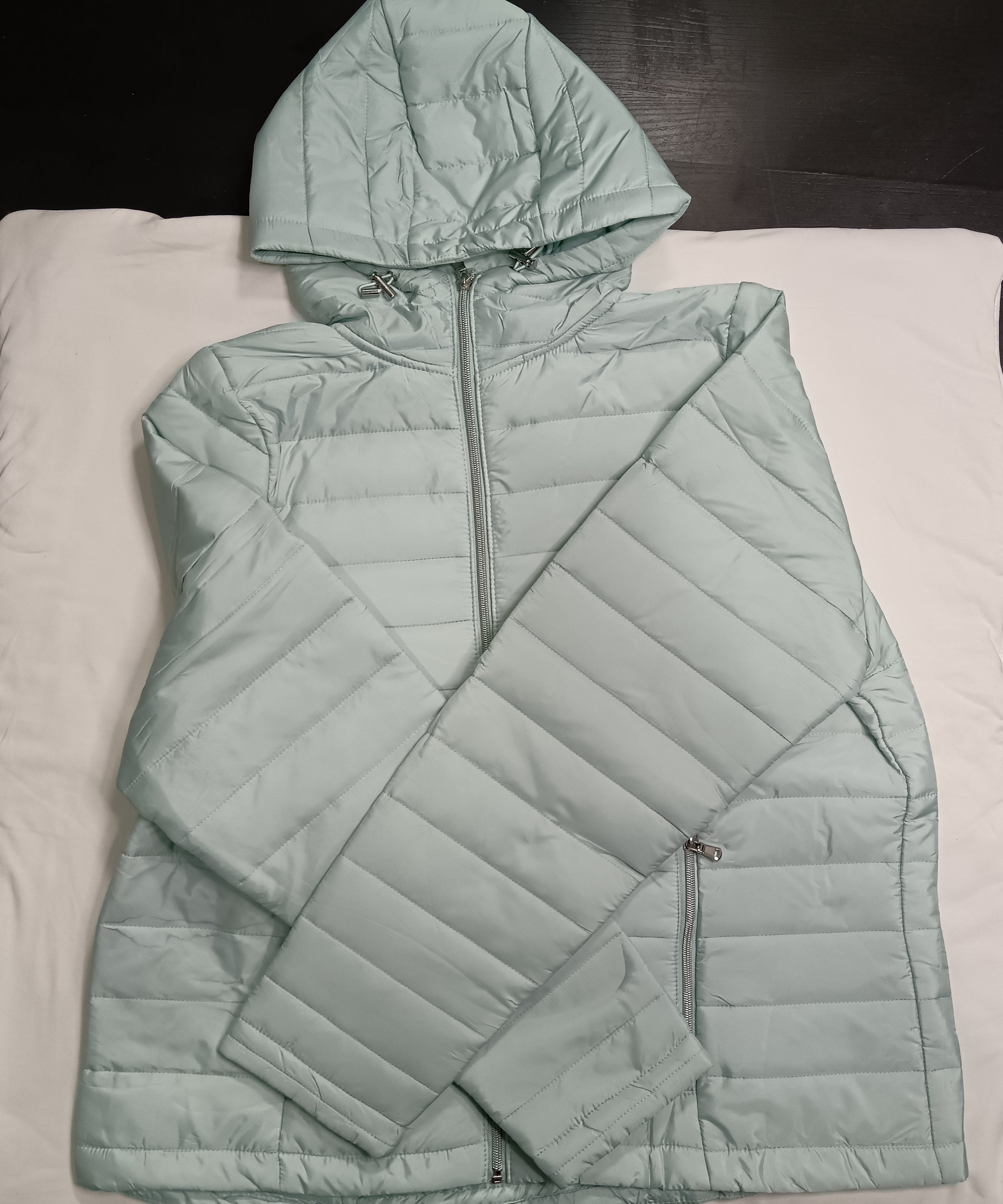 Mystyle Puffer Jacket in Pistachio Green – Cozy & Trendy