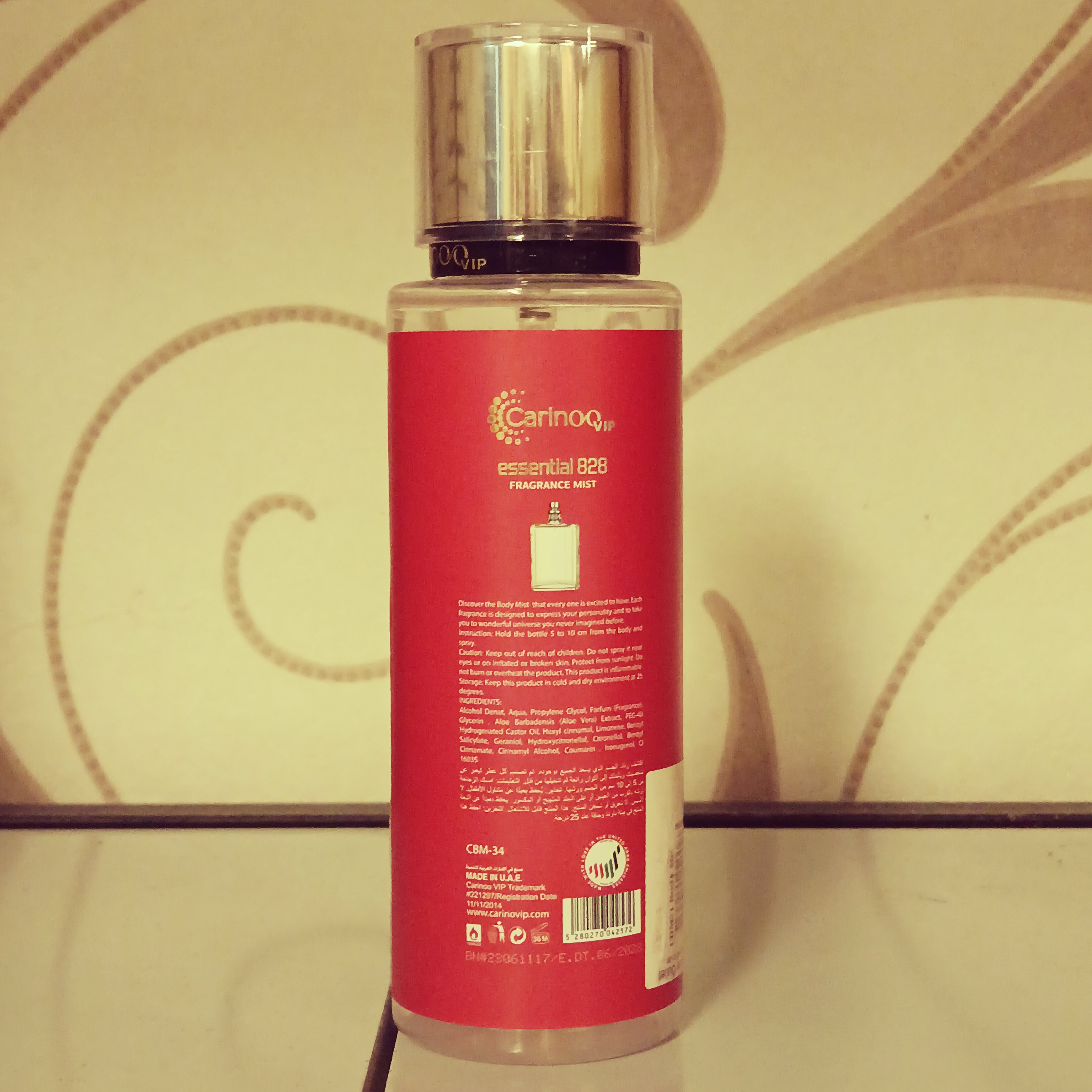 Carino VIP Men's Body Mist, Berkat Model