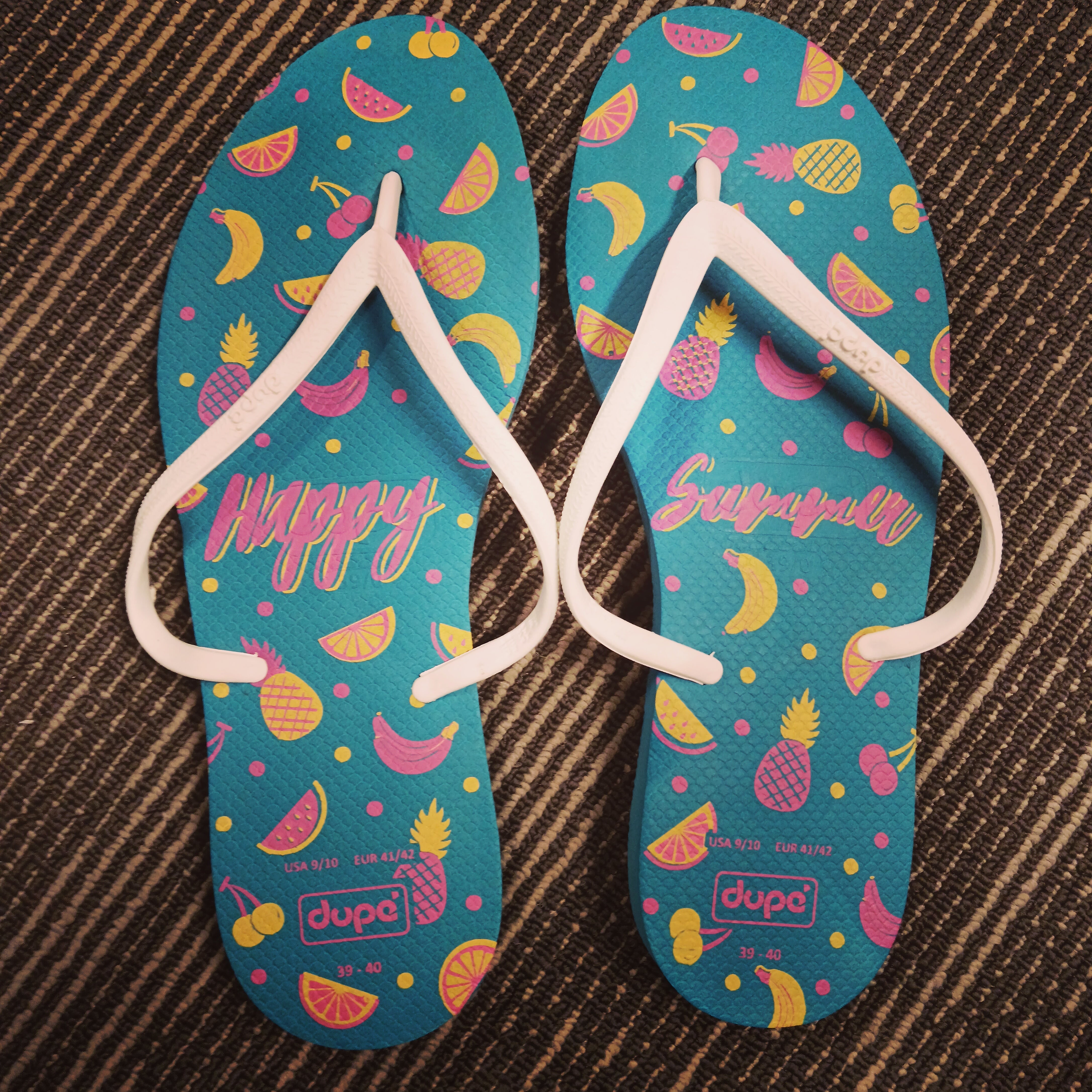 Dupe Turquoise Women's Flip Flops