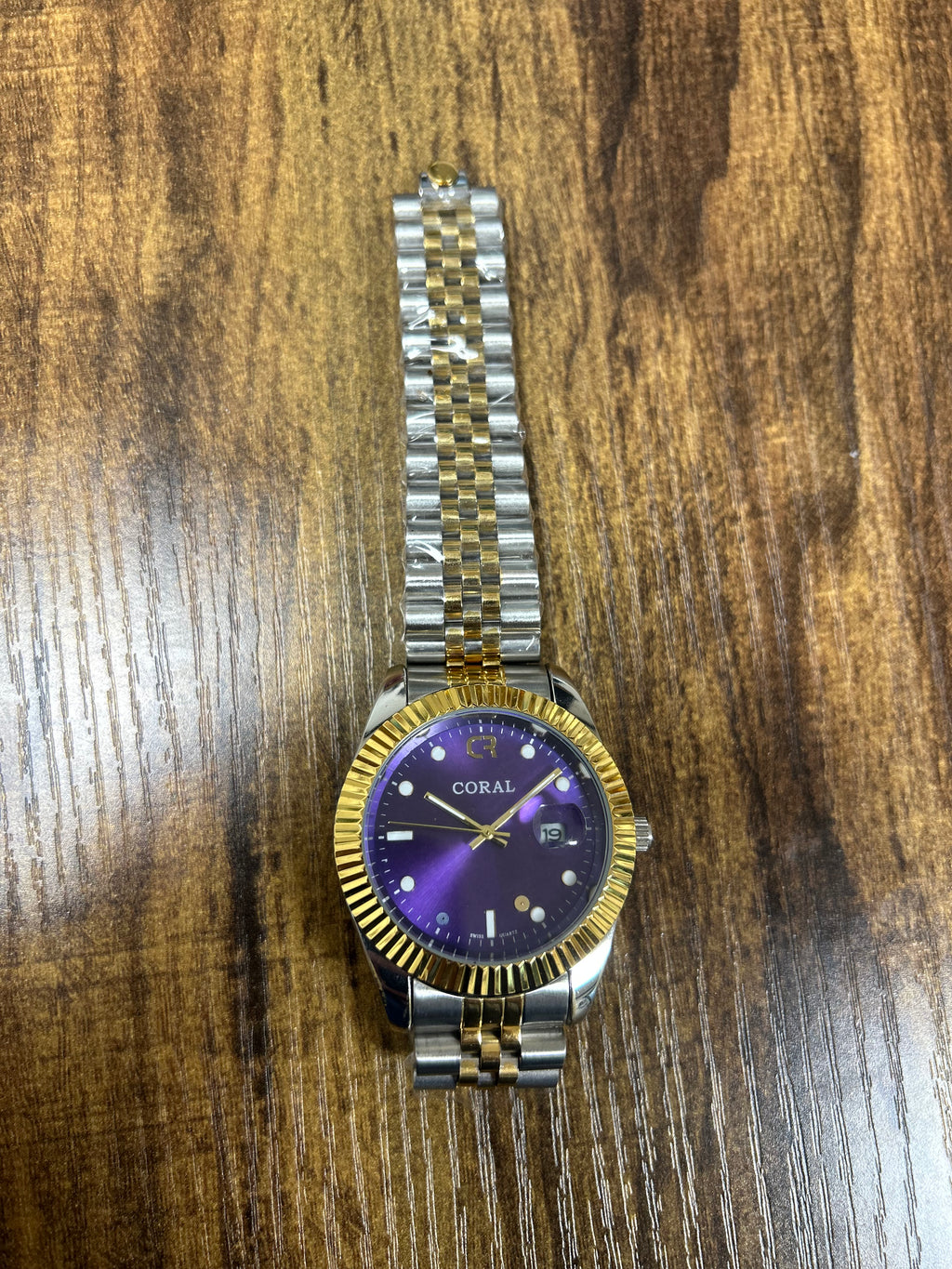 Coral Main Watch purple, silver and gold