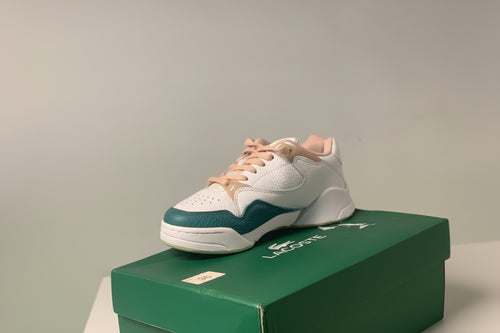 Lacoste Court Slam 120 2 – White & Natural Leather Sneakers