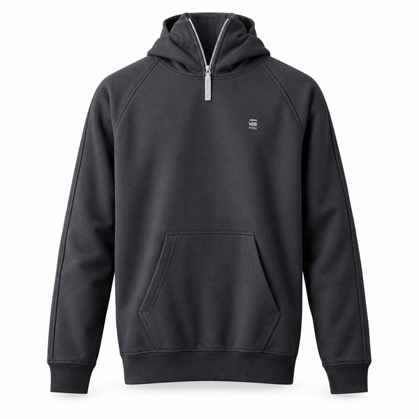 G-Star Raw Sweatshirt Dark Black Cadet Strett Hooded Pullover Men's