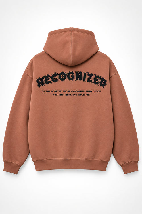 MOMENTO RED Graphic Hoodie – Terracotta Brown