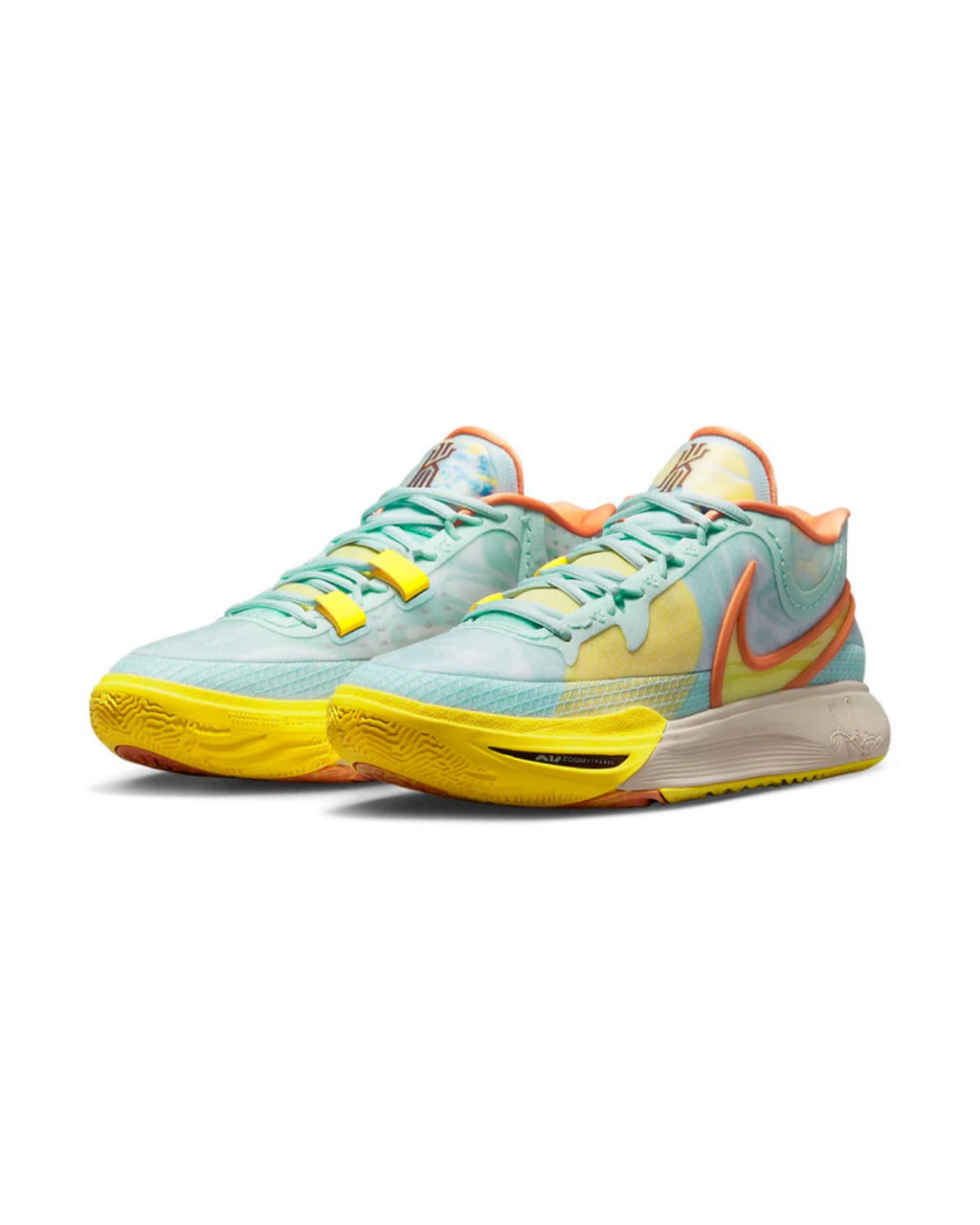 Kyrie 8 Glacier Blue & Yellow Strike Shoes