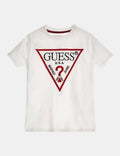 GUESS Triangle Logo T-Shirt White color