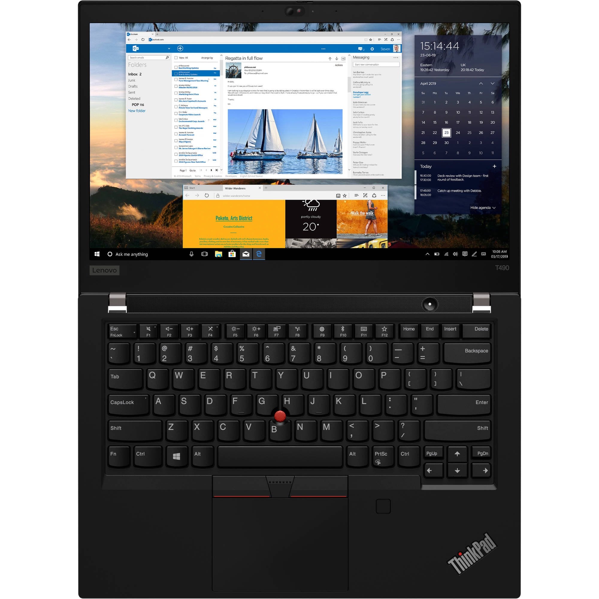 Lenovo ThinkPad T490 | Core i5-8th Gen | 16GB RAM | 256GB SSD | 14" FHD Touchscreen | Used