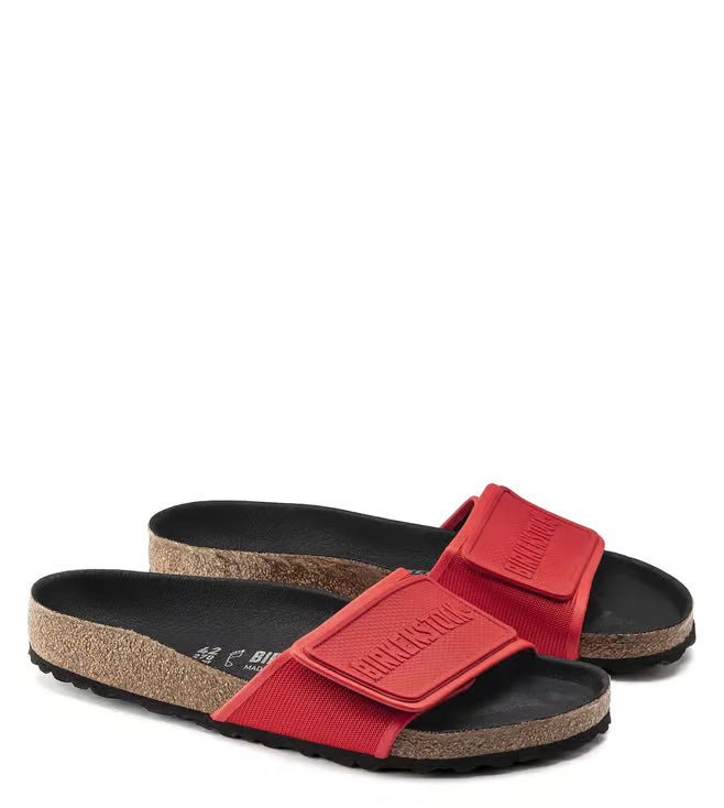BIRKENSTOCK Adjustable RED Regular Fit Velcro Sliders ( WITHOUT BOX )
