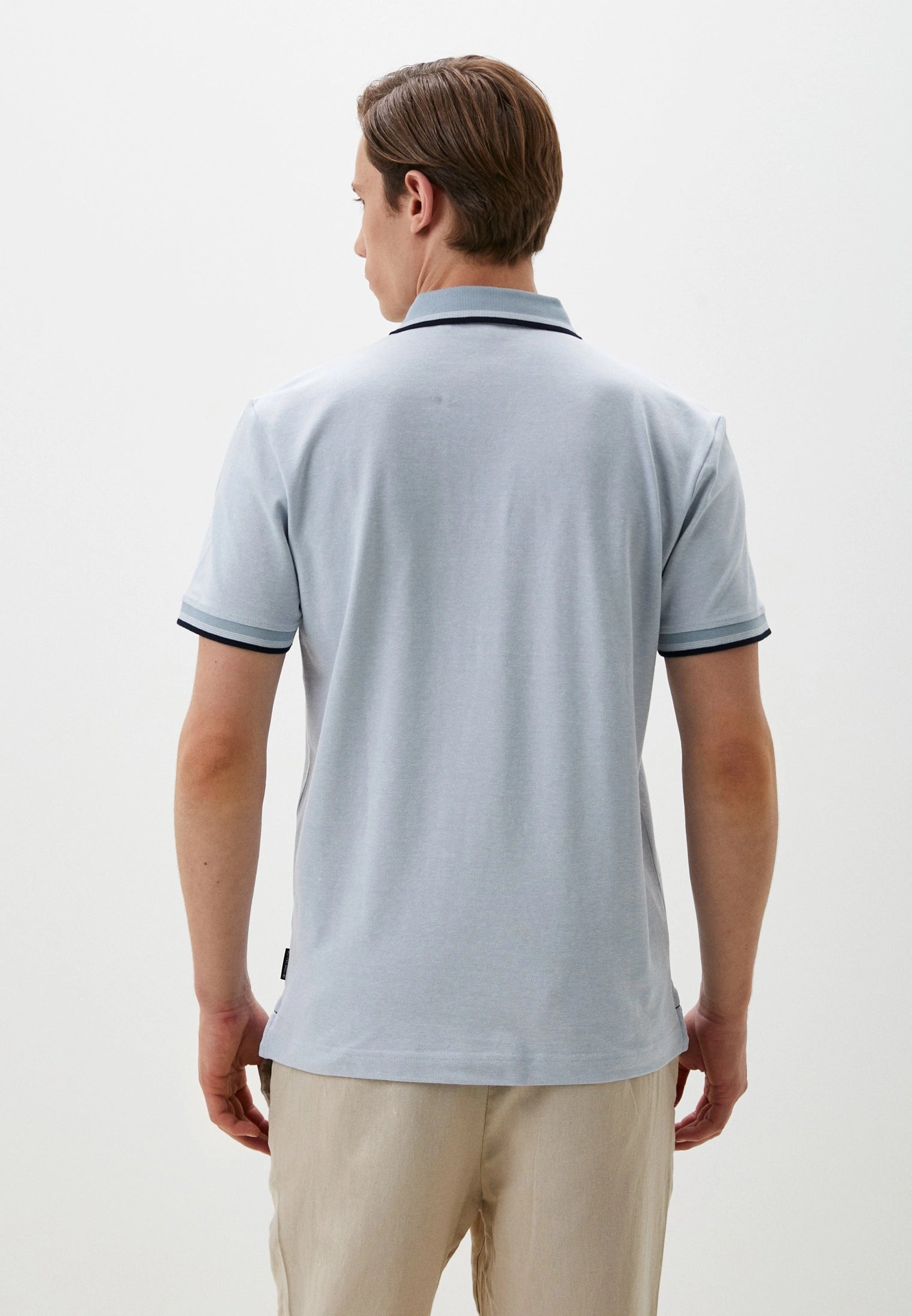 Tom Tailor Regular Style Poloshirt mit Label-Print in Gruen