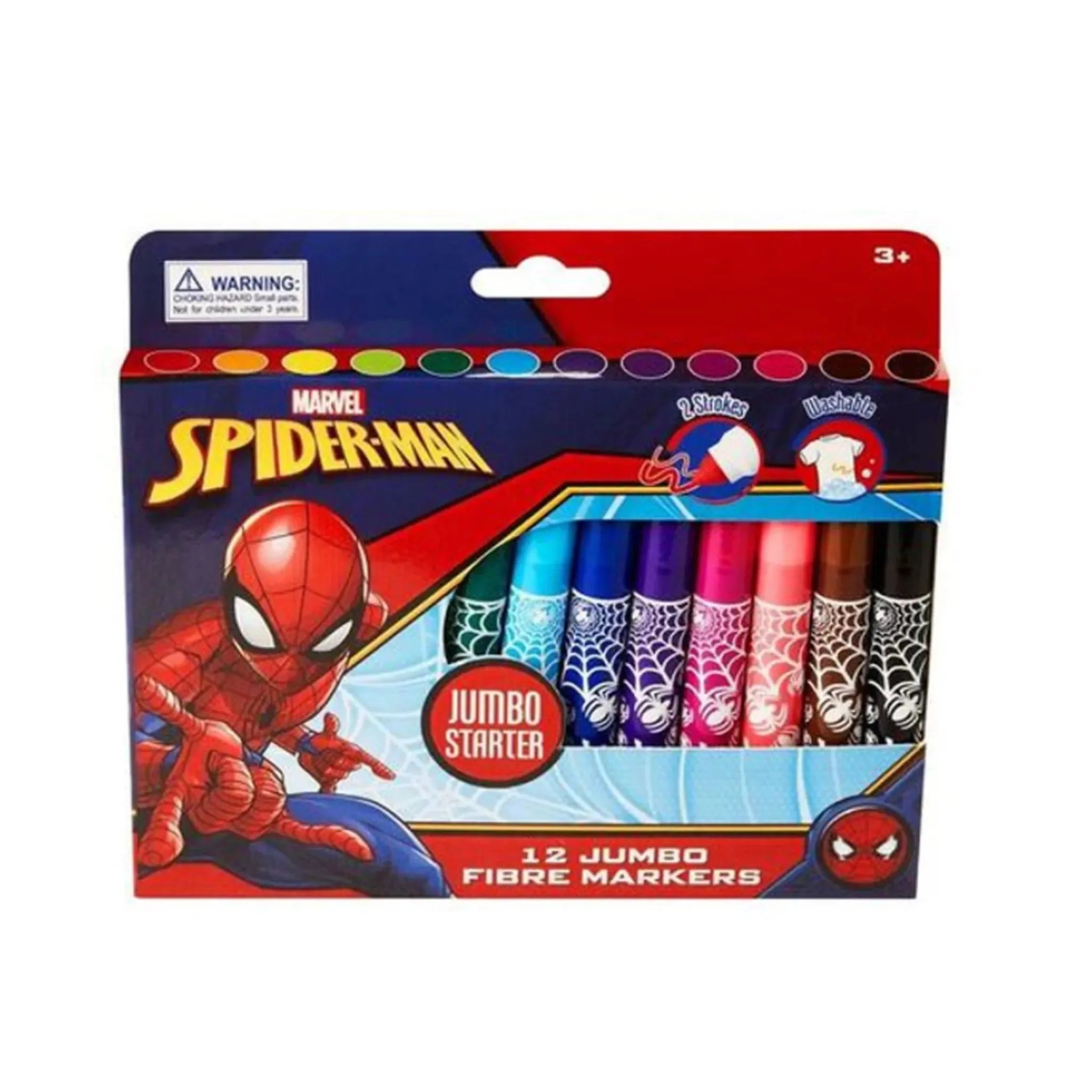 Spiderman 12 Jumbo Markers