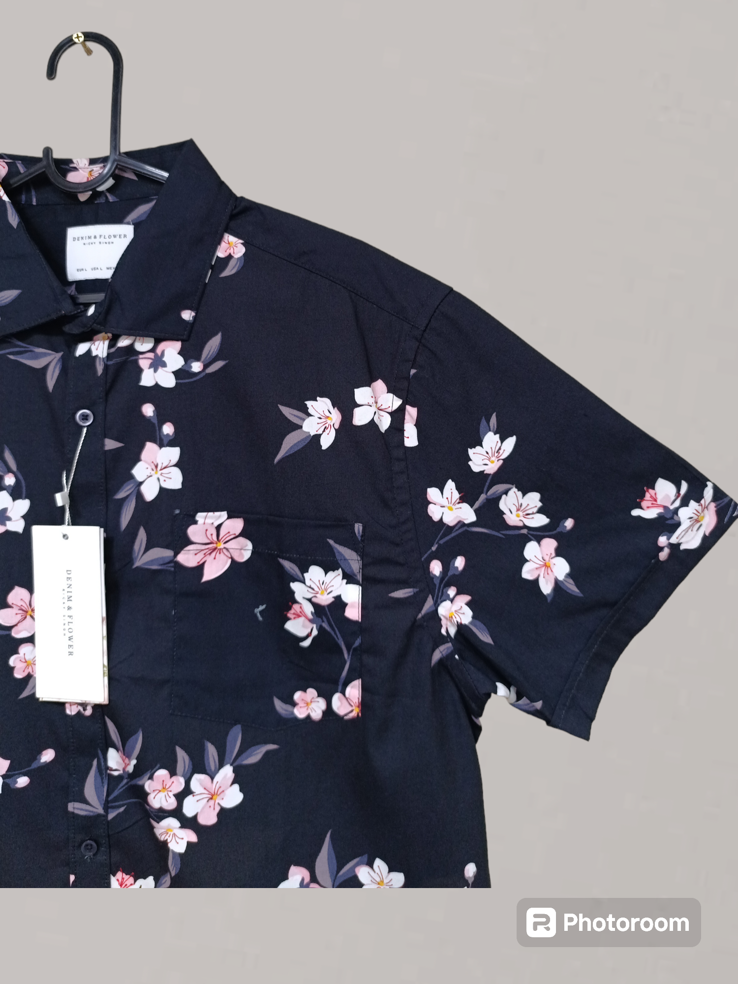 Denim & Flower(Ricky Singh)  Floral Short Sleeve Shirt