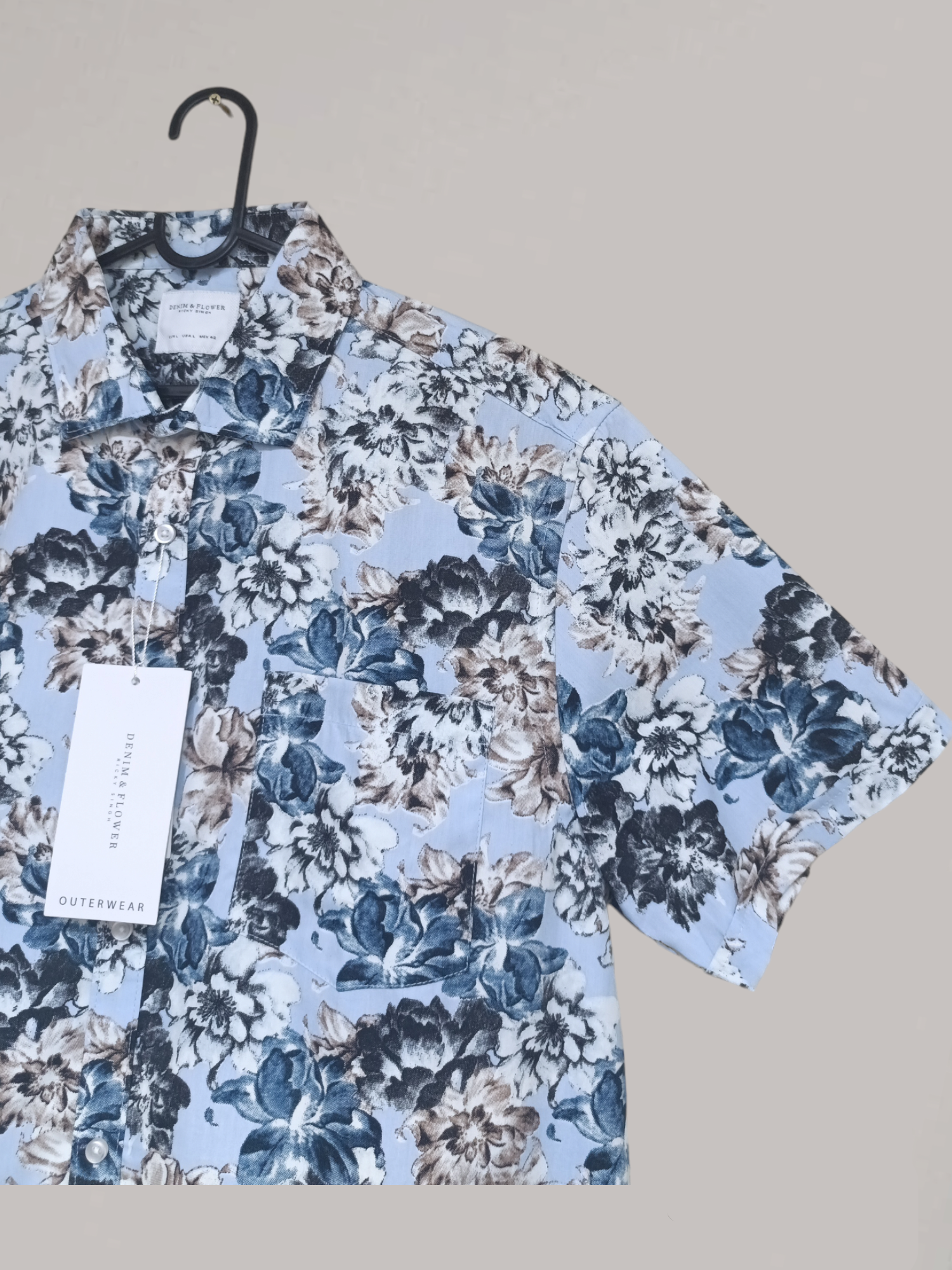 Denim & Flower Ricky Singh Men’s Floral Shirt – Trendy Casual Style
