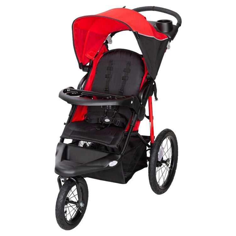 Baby Trend Xcel-R8 Jogging Stroller | All-Terrain Jogger with Adjustable Canopy & Storage Basket